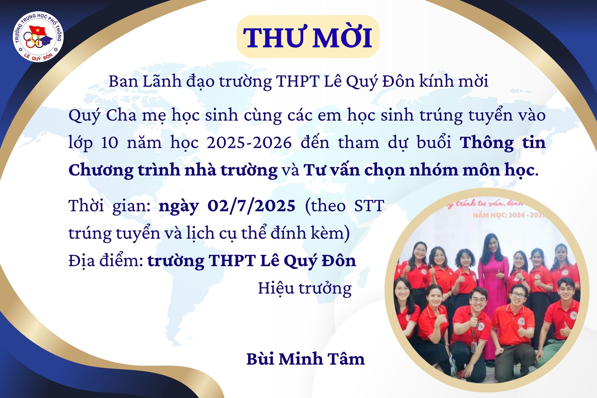 Danh sách học sinh trúng tuyển lớp 10 năm học 2025-2026 và chương trình tư vấn, định hướng đầu cấp THPT